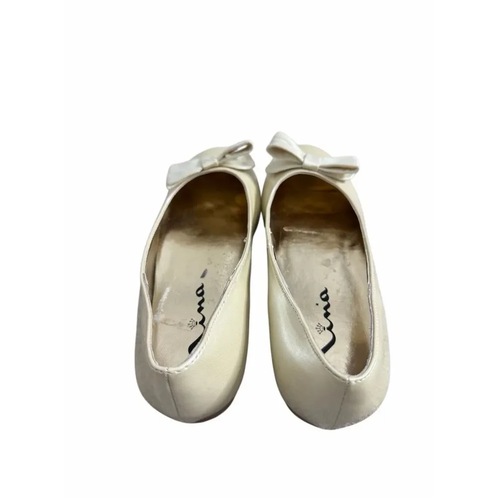 Nina Flats Big Girl Kids Size 2 Slip On Casual Shoes With‎ Bow Ballets